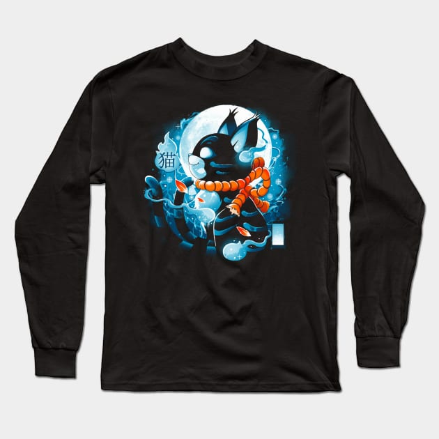 Nekomata Long Sleeve T-Shirt by Vallina84